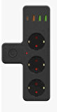 ROSE TEKNOLOJİ TERMAL AKIM KORUMALI DUVAR TİPİ KABLOSUZ 3 USB/ 1 TYPE-C GİRİŞLİ 20 W PD GİRİŞ PRİZ 