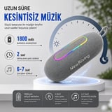 RGB LEDLİ IPX7 SU GEÇİRMEZ ÖZELLİKLİ FM RADIO TF KART DESTEKLİ TAŞINABİLİR BLUETOOTH HOPARLÖR