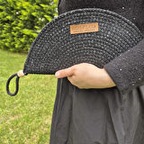 SİMLİ KORDON İP CLUTCH MAKYAJ EL ÇANTASI