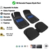 Opel Corsa E 2018 HASIR DESEN 3D UNİVERSAL UYUMLU PASPAS MAVİ