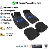 Seat ea 2007 HASIR DESEN 3D UNİVERSAL UYUMLU PASPAS MAVİ