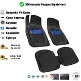 Seat ea 2007 HASIR DESEN 3D UNİVERSAL UYUMLU PASPAS MAVİ