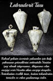 Sertifikalı Pandül Model Labradorit Taşı Kolye