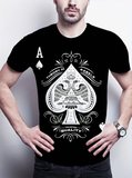 Erkekkısa Kollu Yuvarlak Yaka Desenli Viskon Tshirt