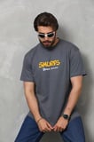 Unisex Basic Bisiklet Yaka Oversize TShirt