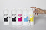 TECPRİNT Epson Uyumlu Wf-7610Dwf    500 ML Cmyk Muadil Mürekkep Seti+ 500 ML Siyah Mürekkep +Enjektör+Eldiven
