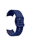 Samsung Galaxy Watch 6 40 mm İle Uyumlu Kavisli Spor Silikon Kordon
