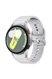 Samsung Galaxy Watch 6 40 mm İle Uyumlu Kavisli Spor Silikon Kordon