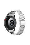 Samsung Galaxy Watch 7 40 mm ile Uyumlu Kavisli Paslanmaz Çelik Kordon