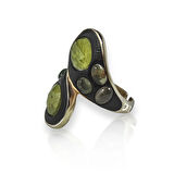 Peridot Taşlı Gümüş Yüzük – Pulse Array