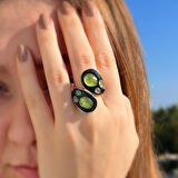 Peridot Taşlı Gümüş Yüzük – Pulse Array