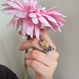 Rutil Kuvars Taşlı Gümüş Yüzük – Drift Cell