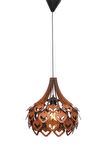 Vivo Kare Modern Globe Küre Doğal Ahşap Mdf 3d Lazer Kesim Rustik Salon Avize