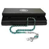 Kararmaz Metal Ayyıldız Püsküllü Arpa Kesim Su Mavisi Ateş Kehribar Tesbih