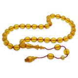 Sistemli Her Bir Tanesi Usta işçilikli Özel Kesim Sarı Katalin Tesbih