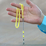 Kararmaz Metal Arnavut Zincir Püsküllü Kesme Kesim Sarı Beyaz Hareli Beyrut Kehribar Tesbih