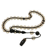 Sistemli Küre Kesim Sürmeli İmame Kombinli Şeffaf Ateş Kehribar Tesbih