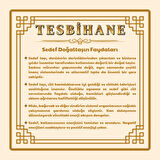 Kararmaz Metal Arnavut Zincir Püsküllü Küre Kesim Sarı Sedef Doğaltaş Tesbih