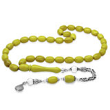 925 Ayar Gümüş Kral Zincir Püsküllü Sülün İmame Beyzi Kesim Nane Yeşili Katalin Tesbih