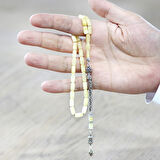 925 Ayar Gümüş Kral Zincir Püsküllü Kapsül Kesim Soft Sarı Beyaz Doğal Damla Kehribar Tesbih