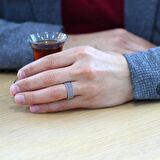 Kazaziye Tasarım Gümüş Renkli 917 Kalite  Steel Çelik Erkek Yüzük (24)