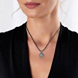 Kişiye Özel İsim Yazılı Üzeri Ayyıldız Temalı 925 Ayar Gümüş Cevşen Kolye