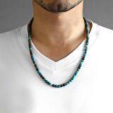 Hem Bileklik - Hem Kolye - Hem Tesbih 99lu Apatite Doğaltaş Takı