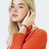 Makrome Örgülü Küre Kesim Çoklu Doğaltaş Kombinli Kadın Şifa Bilekliği