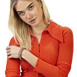 Rodonit Doğaltaş Rolex Kadın Bileklik