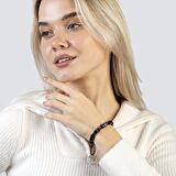 Kesme Kesim Süleyman Akik Doğaltaş Kadın Bileklik