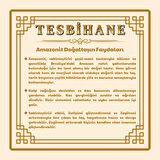 Altın Rengi Metal Zincirli Dorika Top Süslemeli Amorf Amazonit Doğaltaş Kadın Bileklik