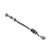 Buğday Temalı Arnavut Zincirli Tek Kamçılı Kararmaz Metal Püskül