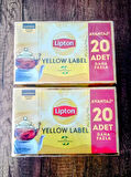 Lipton Yellow Label Demlik Poşet Çay 120'li x 2 KUTU