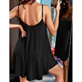 Rose's Boutiqe All About Women Kadın Askılı Yaka Dantel Detay Sandy Gecelik Elbise