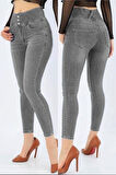 Rose's Boutiqe All About Women Yüksek Bel Likralı Jean Pantolon 90 Cm