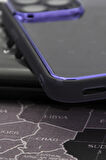iPhone 12 Pro Max Uyumlu Mor Kenarlı Renkli Yarı Şeffaf Kapak Kılıf Kamera Lens Korumalı