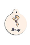 Akrep Burcu Kedi Köpek Künyesi Large 2,9 x 5 cm