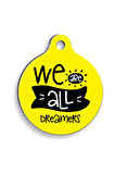 All Dreamers Yuvarlak Kedi ve Köpek Künyesi Small 2,5 cm