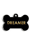 Dreamer Kemik Şekilli Köpek Künyesi Small 2,1 x 3,1 cm