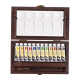 Rembrandt PROF. TÜP SULU BOYA SETİ - AHŞAP KUTU 12 RENK 5ML (GENERAL SELECTION)