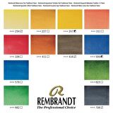 Rembrandt PROF. TÜP SULU BOYA SETİ - AHŞAP KUTU 12 RENK 5ML (GENERAL SELECTION)