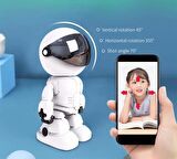 Robot Görünümlü Uyumlu Bebek Evcil Hayvan/Hırsız/Bakıcı Gözetleme Kamerası Gece Görüşü