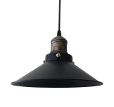 Metal Rustik Retro Siyah Sarkıt Avize 23cm