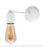 Rsylight Retro Metal Modern Salon - Yatak Odası Duvar Hareketli Beyaz Aplik 