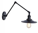 Rsylight Retro Metal Retro Duvar Siyah Aplik 