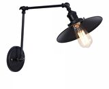 Rsylight Retro Metal Retro Duvar Siyah Aplik 