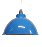 Metal Mavi Beyaz Retro Dekoratif Kafe Mutfak Sarkıt Avize