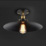 Metal Siyah Tavan Plofyoner Retro Dekoratif Rustik Avize