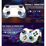 Ozmik Z01-S Desenli kablosuz Gamepad Joystick Nintendo Switch/PS3/PS4/Android/iOS/PC Oyun Kumandası 