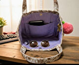 KAHVE DESENLİ ÇANTA